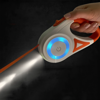 Automatic Retractable Dog Leash with LED light