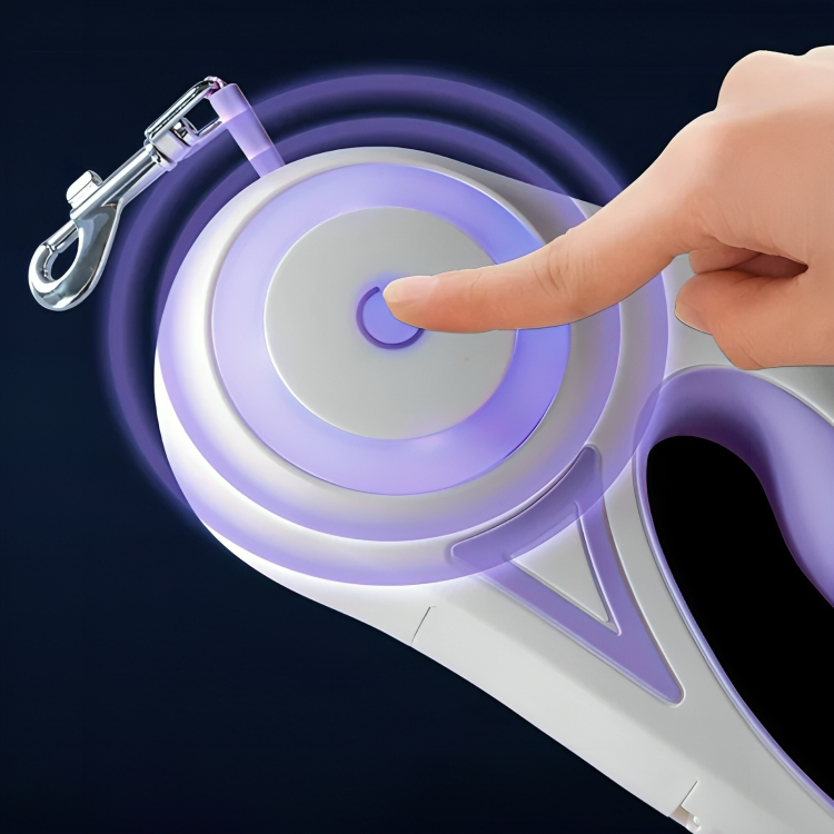 Automatic Retractable Dog Leash with LED light